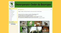 Desktop Screenshot of dierenpensiononderdeboompjes.nl