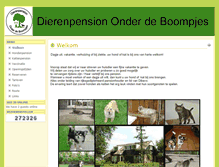 Tablet Screenshot of dierenpensiononderdeboompjes.nl